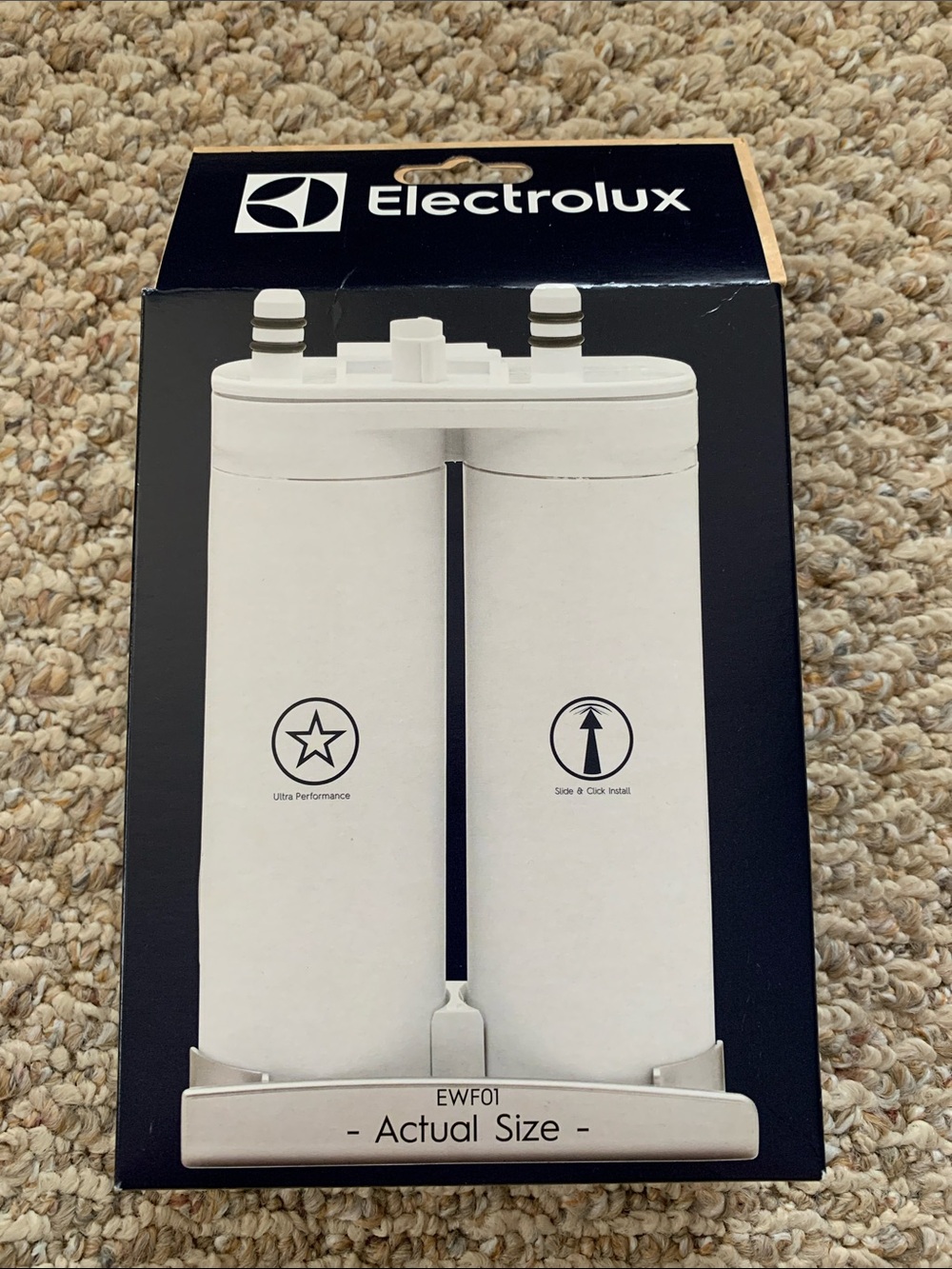 Electrolux EWF01 Refrigerator Water Filter - White
